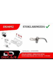 Dekar Dk4092 Yağlama Memesi Duster-kadjar-megane-clio 1.0 Tce H4d-1.3 Tce H5h 115601085r -