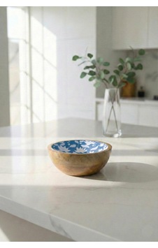 Mango Agacı Sunum Servis Kasesi & Dekoratif Kase 20 Cm Desenli