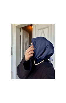 Bushu Düz Twill Eşarp lacivert Bushu Düz Twill Eşarp lacivert