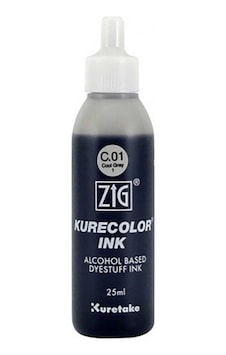 Zig Kurecolor Refill Ink Mürekkep 25ml C01 Cool Gray 1 Zig Kurecolor Refill Ink Mürekkep 25ml C01 Cool Gray 1