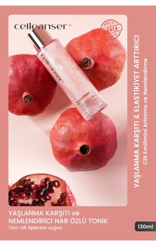 Celleanser Yenileyen ve Canlandıran Nar Fermantasyonlu Güçlü Tonik 130 ML Celleanser Yenileyen ve Canlandıran Nar Fermantasyonlu Güçlü Tonik 130 ML