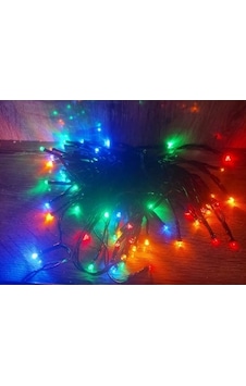 10m 100 Led Pilli 2 Kademeli Rgb Işık Siyah Kablo Çok Renkli 10m 100 Led Pilli 2 Kademeli Rgb Işık Siyah Kablo Çok Renkli