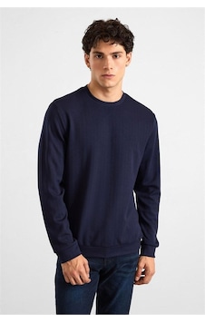 Süvari Lacivert Regular Dikey Çizgili Baskısız Jakarlı Bisiklet Yaka Cepsiz Sweatshirt Ssw2013700013-m09 Süvari Lacivert Regular Dikey Çizgili Baskısız Jakarlı Bisiklet Yaka Cepsiz Sweatshirt Ssw2013700013-m09
