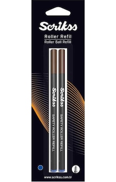 Scrikss Roller Kalem Refili 0.7 Mavi 2'Li Blister Scrikss Roller Kalem Refili 0.7 Mavi 2'Li Blister