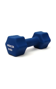 Delta 8 Kg X 1 Adet Deluxe Pvc Kaplama Lacivert Demir Dambıl