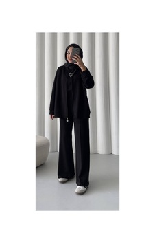 Butik Oversize Siyah Modal Takım Siyah Siyah Butik Oversize Siyah Modal Takım Siyah Siyah