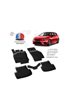 Seat Leon 4d Araca Özel Havuzlu Kauçuk Paspas 2013-2020