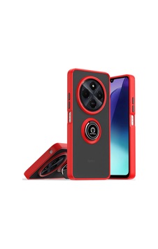 Realme C75 4g Kılıf Montreal Yüzüklü Silikon Kapak - Kırmızı Realme C75 4g Kılıf Montreal Yüzüklü Silikon Kapak - Kırmızı