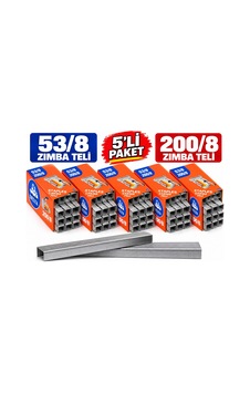 5'li Paket - Dlt Zımba Teli 200/8 - 53/8 // 25.000 Adet 5'li Paket - Dlt Zımba Teli 200/8 - 53/8 // 25.000 Adet