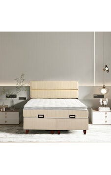 Çift Kişilik Stil Krem Yatak Baza Başlık Seti 3 Ü Bir Arada Konuma Özel Teslimat 140 x 200 CM Çift Kişilik Stil Krem Yatak Baza Başlık Seti 3 Ü Bir Arada Konuma Özel Teslimat 140 x 200 CM