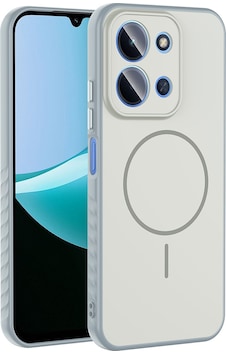 Xiaomi Redmi 15c Kılıf M-safe Şarj Özellikli Zore Tea Kapak Gümüş Xiaomi Redmi 15c Kılıf M-safe Şarj Özellikli Zore Tea Kapak Gümüş