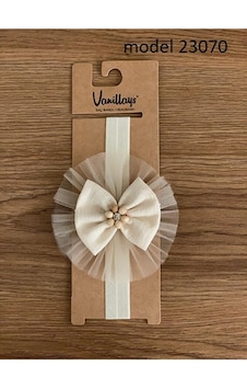 Vanillays Krem Fiyonk Bebek Bandana Saç Aksesuar 23070 Krem