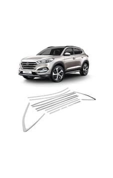Hyundai Tucson Uyumlu Cam Çerçevesi 2016-2020 Paslanmaz Çelik Parça