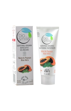 Bio Smile Mint & Papaya Aloe Vera Özlü Beyazlatıcı Organik Diş Macunu 75 ML Bio Smile Mint & Papaya Aloe Vera Özlü Beyazlatıcı Organik Diş Macunu 75 ML