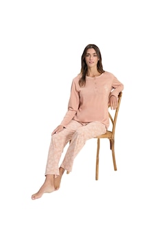 Over Sleep By Poleren Over Sleep 3311 Kadın Büyük Beden Modal Yazlık Takım L-xl-2xl-3xl Pudra Over Sleep By Poleren Over Sleep 3311 Kadın Büyük Beden Modal Yazlık Takım L-xl-2xl-3xl Pudra