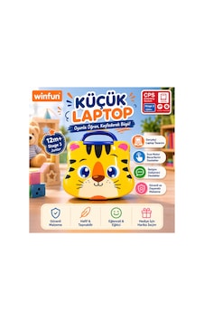 Eğitici Küçük Laptop Oyuncağı Sesli Işıklı 12 Ay+