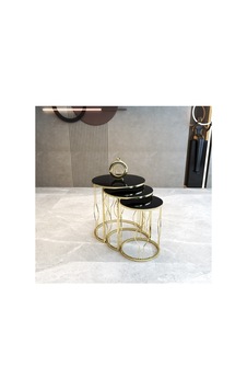 Lioon Art Ovaltelli Gold Metal Ayaklı Temperli Cam 3'lü Zigon Sehpa Gold Lioon Art Ovaltelli Gold Metal Ayaklı Temperli Cam 3'lü Zigon Sehpa Gold