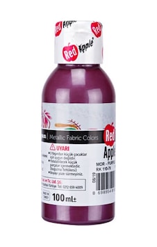 Red Apple Metalik Kumaş Boyası 100 Ml Mor Red Apple Metalik Kumaş Boyası 100 Ml Mor