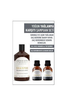 Concept Beauty Yağlanma Karşıtı Şampuan 240 ML + Rebalancer Yağlanma Karşıtı Shot 2 x 20 ML Concept Beauty Yağlanma Karşıtı Şampuan 240 ML + Rebalancer Yağlanma Karşıtı Shot 2 x 20 ML