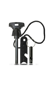 Acil Durum Magnezyum Çubuk Çakmaktaşı Hayatta Kalma Ateş Başlatıcı Çakmak Kiti+ Düdük Diğer Acil Durum Magnezyum Çubuk Çakmaktaşı Hayatta Kalma Ateş Başlatıcı Çakmak Kiti+ Düdük Diğer