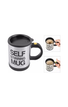 Self Mug Kendi Kendini Karıştıran Kupa Bardak Siyah Self Mug Kendi Kendini Karıştıran Kupa Bardak Siyah