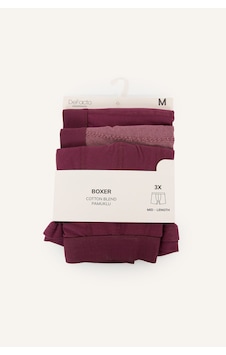 Defacto Regular Fit Çizgili Dokulu Beli Lastikli Pamuklu 3lü Boxer I4021ax26aupr102 Mor-pr102 Defacto Regular Fit Çizgili Dokulu Beli Lastikli Pamuklu 3lü Boxer I4021ax26aupr102 Mor-pr102