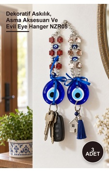3 Adet Nazar Boncuğu Askılık Dekoratif Askılık, Asma Aksesuarı Ve Evil Eye Hanger Nzr05 Diğer