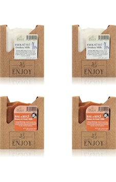 Suds Enjoy Doğal Eşek Sütlü Sabun 100 G 2'li + Bal ve Keçi Sütlü Sabun 100 G 2'li Suds Enjoy Doğal Eşek Sütlü Sabun 100 G 2'li + Bal ve Keçi Sütlü Sabun 100 G 2'li