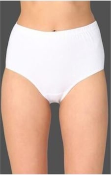 Kadın Beyaz Yüksel Bel 6'lı Paket Pamuklu Penye Külot 001 Kadın Beyaz Yüksel Bel 6'lı Paket Pamuklu Penye Külot 001