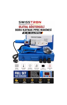 Swisstron Swsmrc2032 Dijital Göstergeli Pprc Boru Kaynak Makinesi 20-25-32 Mm Paftalı Makaslı Çanta Swisstron Swsmrc2032 Dijital Göstergeli Pprc Boru Kaynak Makinesi 20-25-32 Mm Paftalı Makaslı Çanta