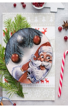Keramika Happy Santa Servis Tabağı 26 Cm - 17980 Keramika Happy Santa Servis Tabağı 26 Cm - 17980