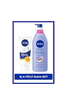 NIVEA Nemlendirici Kiraz Çiçeği Vücut Losyonu 400 ML + Bal Mumu Koruyucu El Bakım Kremi 75 ML NIVEA Nemlendirici Kiraz Çiçeği Vücut Losyonu 400 ML + Bal Mumu Koruyucu El Bakım Kremi 75 ML
