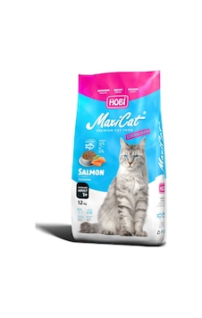 Hobi Maxicat Kısırlaştırılmış Somonlu Kedi Maması 12kg Hobi Maxicat Kısırlaştırılmış Somonlu Kedi Maması 12kg