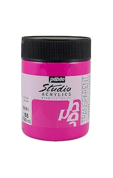 Pebeo Studio Yüksek Viskoziteli Akrilik Boya 500 Ml Azo Pink 55 Diğer Renkler