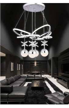 Modern Led Avize Kelebek Krom 3 Işık Rengi Beyaz-sarı-gün Işığı Modern Led Avize Kelebek Krom 3 Işık Rengi Beyaz-sarı-gün Işığı