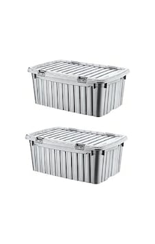 2 Adet 90 Litre Mega Multi Box Renkli Saklama Kutusu - E-521-2 2 Adet 90 Litre Mega Multi Box Renkli Saklama Kutusu - E-521-2
