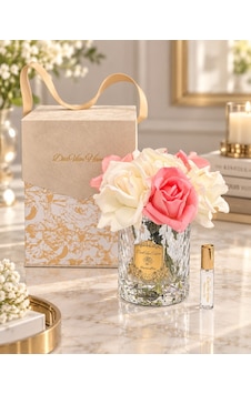 Rosemira Yedi Güllü Parfümlü Dekoratif Çiçek Pink & White-7674 Gül - Meyve Rosemira Yedi Güllü Parfümlü Dekoratif Çiçek Pink & White-7674 Gül - Meyve