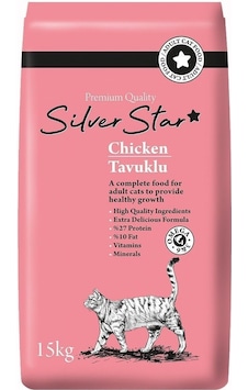 Silver Star Tavuklu Yetişkin Kedi Maması 15 KG Silver Star Tavuklu Yetişkin Kedi Maması 15 KG