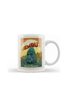Nemrut Dağı Kupa Bardak Porselen Karışık