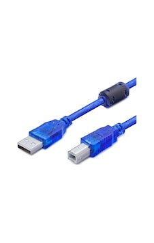 Usb Printer Kablosu 5 M - Şeffaf Mavi Hdx7544