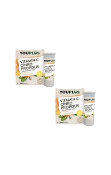 Youplus Vitamin C Çinko Propolis 2 x 20 Efervesan Tablet