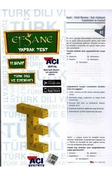 11. Sınıf Türk Dili ve Edebiyatı Çek Kopart Yaprak Test / Komi... 11. Sınıf Türk Dili ve Edebiyatı Çek Kopart Yaprak Test / Komi...