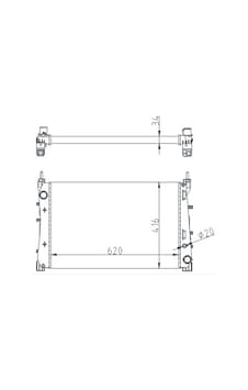 Valeo 733109 Radyatör Fıat Lınea 1.3 D 2007 51785217 - Valeo 733109 Radyatör Fıat Lınea 1.3 D 2007 51785217 -