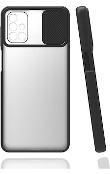 Kilifone - Samsung Uyumlu Galaxy M31s - Kılıf Slayt Sürgülü Arkası Buzlu Lensi Kapak - Siyah Kilifone - Samsung Uyumlu Galaxy M31s - Kılıf Slayt Sürgülü Arkası Buzlu Lensi Kapak - Siyah