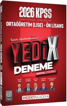 İndeks Akademi 2026 Kpss Lise Ortaöğretim Ön Lisans Yedix 7 Deneme Çözümlü İndeks Akademi Yayıncılık İndeks Akademi 2026 Kpss Lise Ortaöğretim Ön Lisans Yedix 7 Deneme Çözümlü İndeks Akademi Yayıncılık