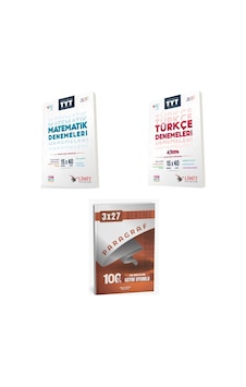 2027 Limit Tyt Matematik 15x40 + Türkçe 15 X 40 5 Aşamada Yeni Soru Tarzları İle Deneme + Ankapade 3'lü Set