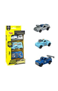 3 Parça Çek Bırak Mini Model Metal Clasic Araba 1:64 -2 3 Parça Çek Bırak Mini Model Metal Clasic Araba 1:64 -2