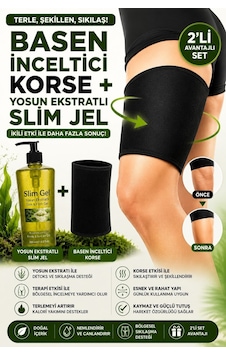 Yosun Ekstratlı Slim Jel 250 Ml Ve Termal Basen Korsesi 2'li Set Sıkılaştırıcı Bakım Desteği Yosun Ekstratlı Slim Jel 250 Ml Ve Termal Basen Korsesi 2'li Set Sıkılaştırıcı Bakım Desteği