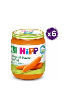 Hipp Organik Kavanoz Havuç Püresi 125 G - 6'lı Paket Hipp Organik Kavanoz Havuç Püresi 125 G - 6'lı Paket