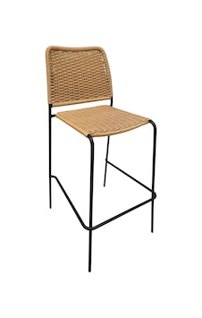 Stilera Yüksek Sandalye Rattan Siyah